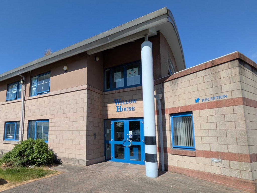 Exterior of Willow House in Grangemouth, the home of Grangemouth Carers.